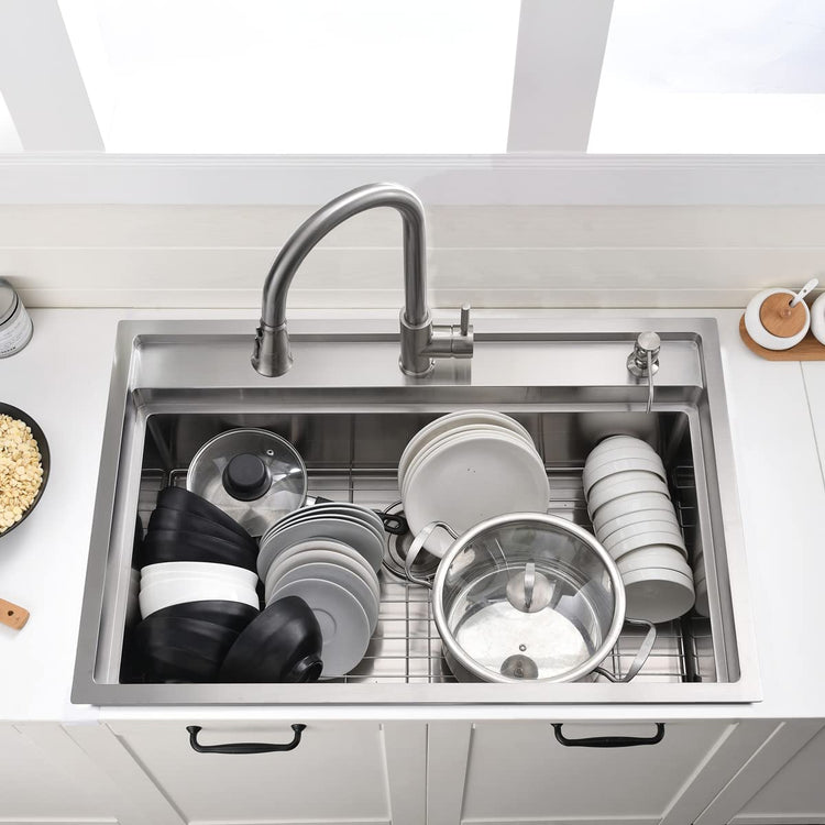 33 Inch Drop In Kitchen Sink Workstation