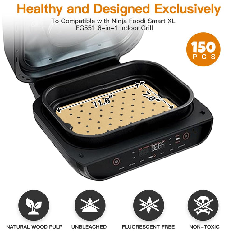 Air Fryer Liners Disposable for Ninja (150 Count)