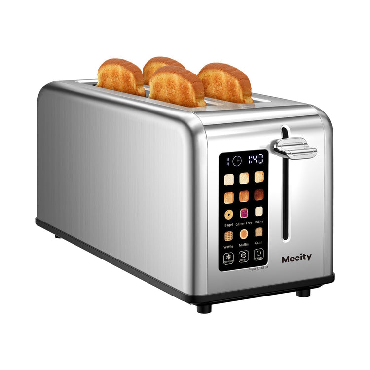 4 Slice Toaster Touch Screen 1.5" Long Slot