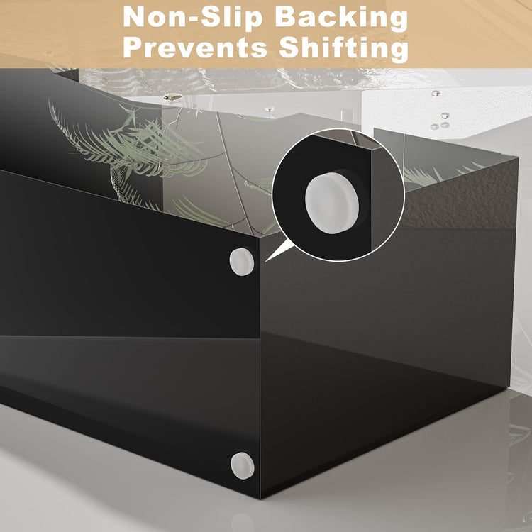 Black Acrylic Guest Towel & Napkin Holder