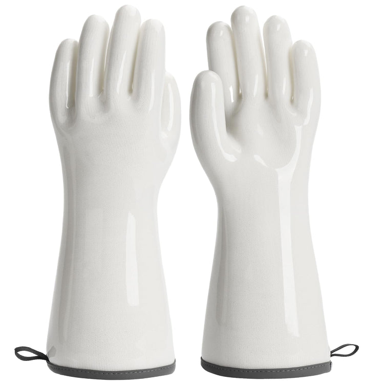 BBQ Gloves for Food Contact Grilling Gloves White (2 Count)