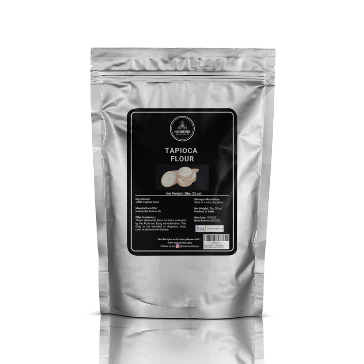 Naturevibe Botanicals Tapioca Flour 2lb Premium Quality | Used for Baking and as Thickener - Nestoria