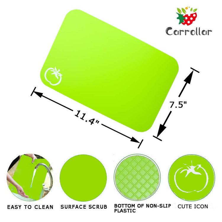 Small Flexible Plastic Cutting Board Mats (4 Count)