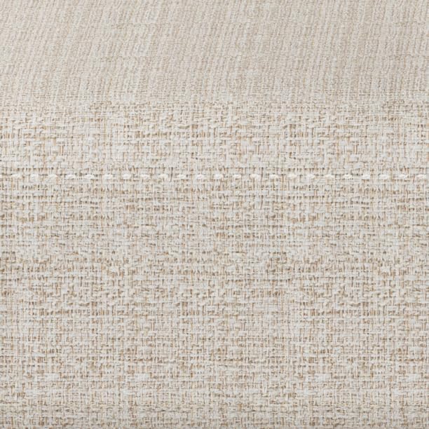 SIMPLIHOME Milltown Small Ottoman Bench - 27 inch Wide Upholstered Tweed Look Fabric Rectangle Footstool Ottoman in Platinum, Contemporary Bench for Bedroom or Entryway with Cushioned Seat, Assembled