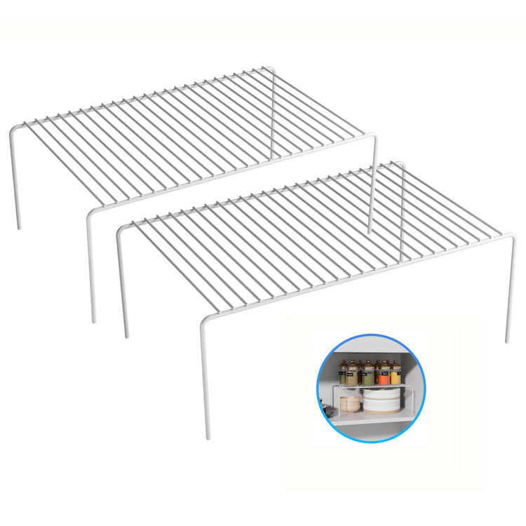 2Pack Cabinet Storage Shelf Rack (2 Count)