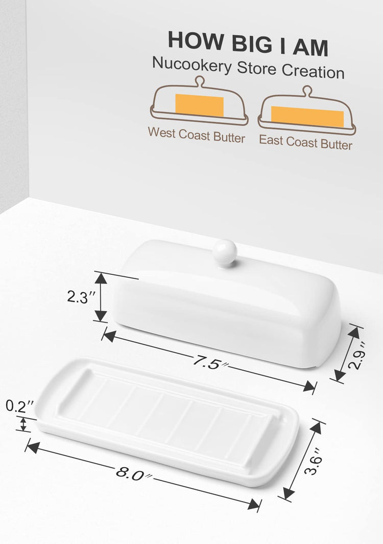 Butter Dish with Lid for Countertop