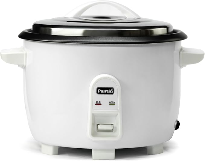 Pantin Commercial Electric Rice Cooker β 20 Cups Raw / 40 Cups Cooked Capacity w/Measuring Cup & Scoop β High-Efficiency Large Rice Cooker Commercial Rice Cooker for Restaurants, Hotels and Catering