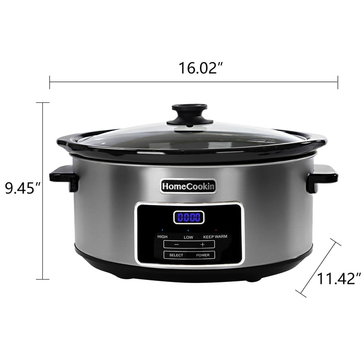 7 Quart Programmable Slow Cooker with Keep Warm Setting