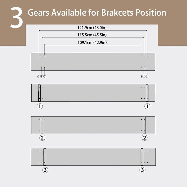 Long Wall Shelves (2 Count)