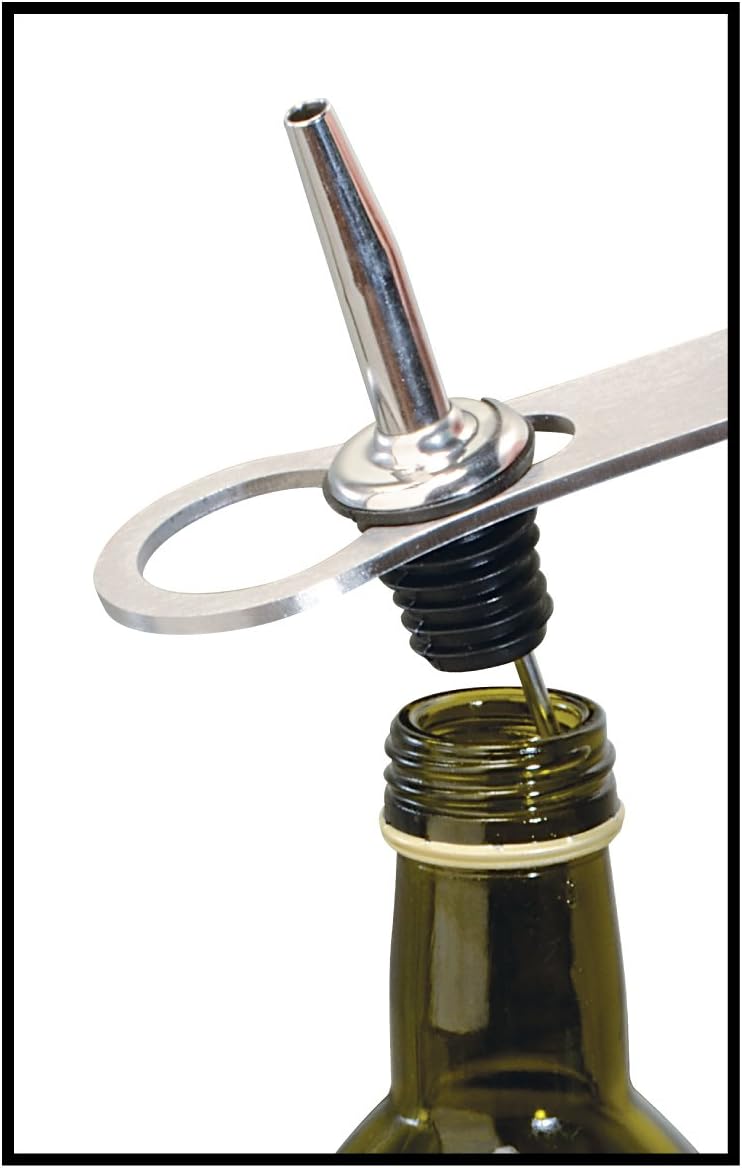 Thirsty Rhino Badak Bottle Opener and Pour Spout Remover, Brushed Silver (Set of 12)