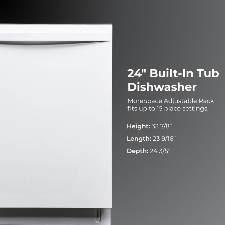 24" Built In Dishwasher