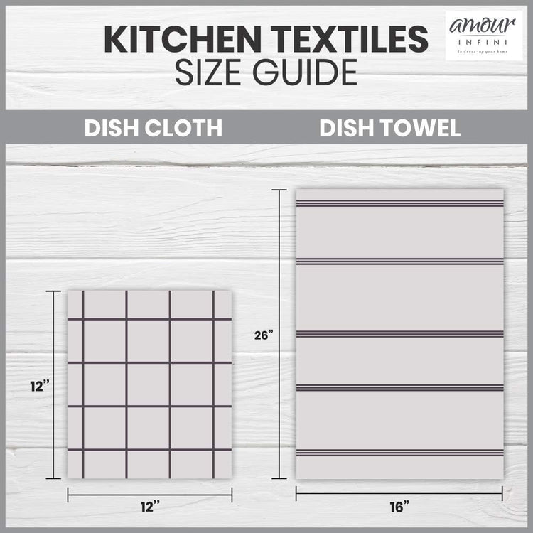 AMOUR INFINI Kitchen Towels Pack of 4 - Absorbent, Quick Drying Premium Cotton Tea Towel - Kitchen Linens 16x28 Inch Dish Towels with Hanging Loop (Turquoise) - Nestoria