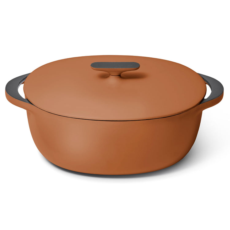 Enameled Cast Iron Oval Dutch Oven