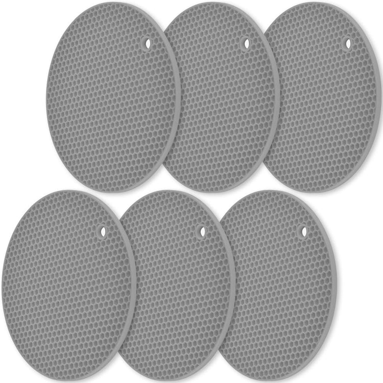 Silicone Trivets Mat (6 Count)