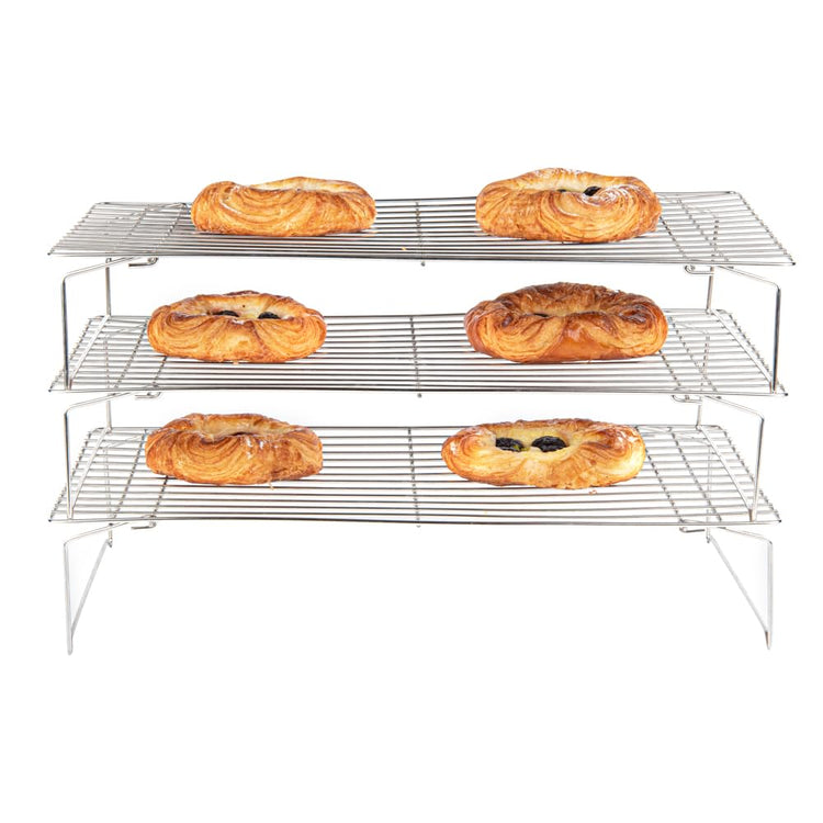 Met Lux 15.7 x 9.8 x 8.3 Inch Wire Baking Rack Set 1 Dishwashable Oven Wire Rack Set