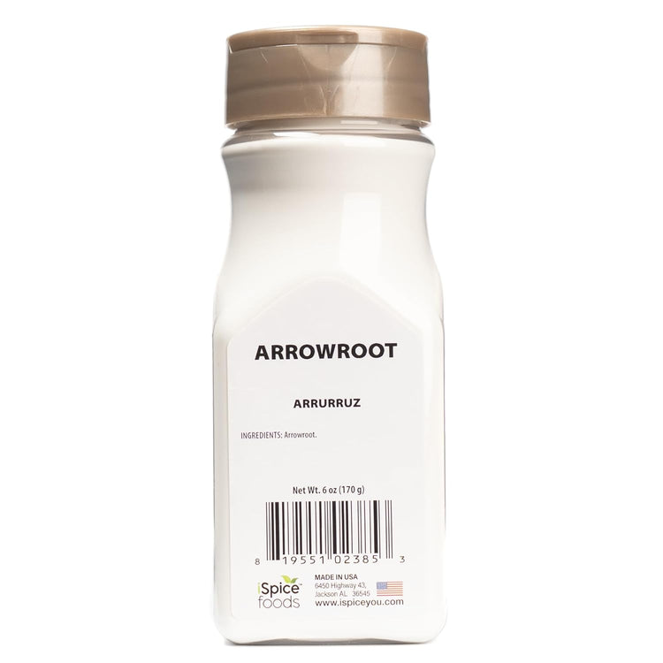iSpice Premium Arrowroot Powder |Natural Thickener Arrowroot Flour |Gluten-Free Arrowroot Starch| Non -GMO Arrow Powder | 6oz (170g) - Nestoria