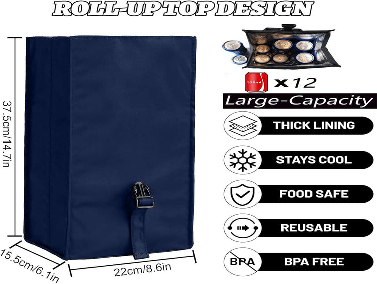 Insulated Foldable Lunch Bag