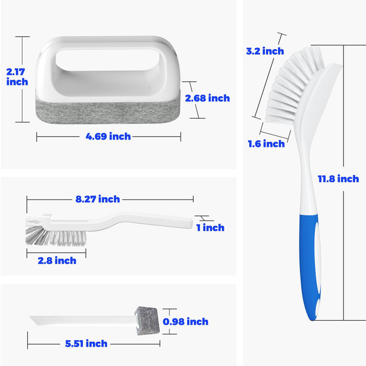Dish Brush Cleaning Brush Set for Cleaning Groove Gap (6 Count)