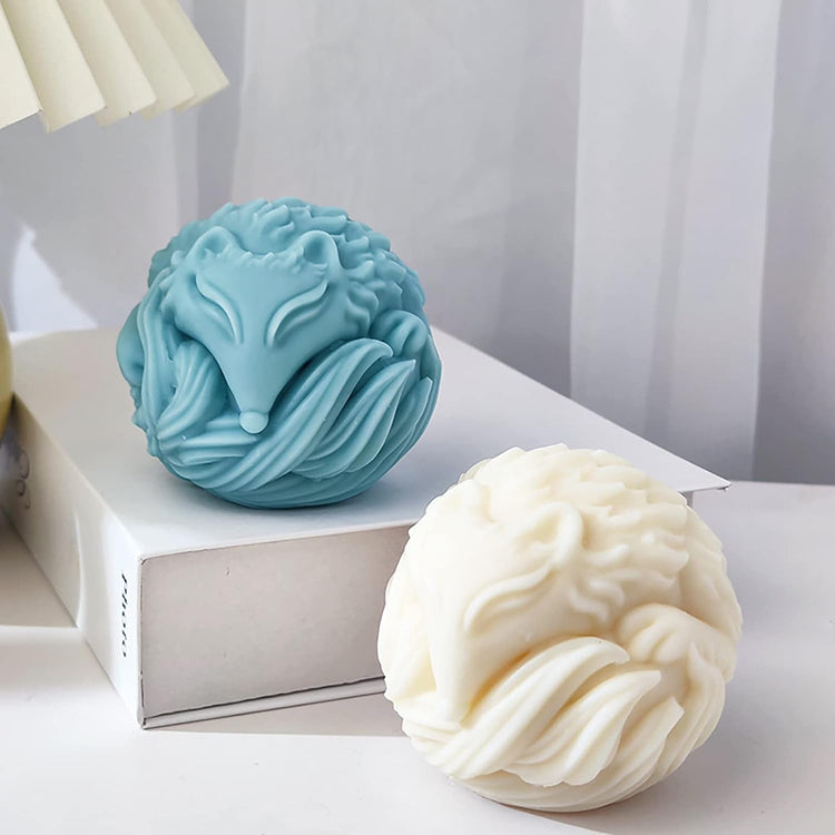 Fox Fox Candle Animal Wolf 3D Animal Candle Silicone Mold for Resin Cake Resin Making Molds Candle Making Molds Craft Supplies Jewelry Casting Mold