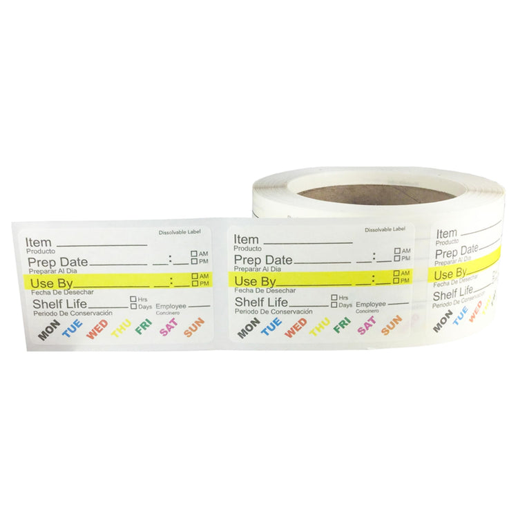 InStockLabels Dissolvable Food Rotation Labels (500 Count)