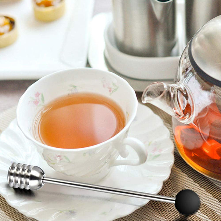 Stainless Steel Honey Dipper Stick 6.3 Inch Honey Wand Server for Honey Pot Dispense Drizzle Honey