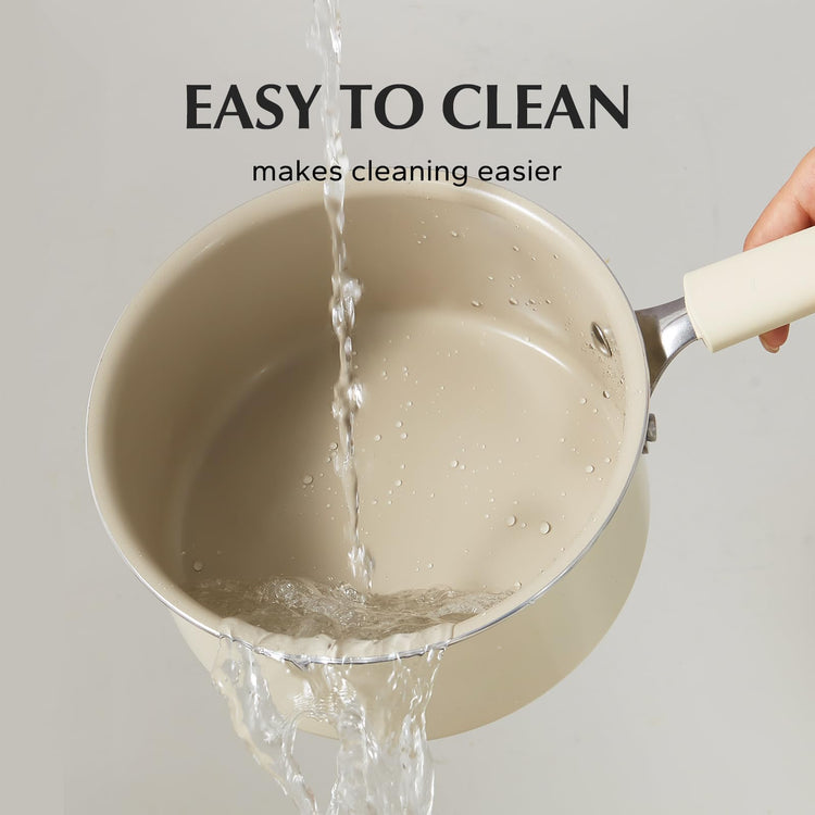Ceramic Nonstick Saucepan with Lid