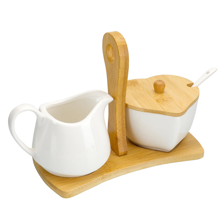 Creamer and Sugar with Carry Tray Set