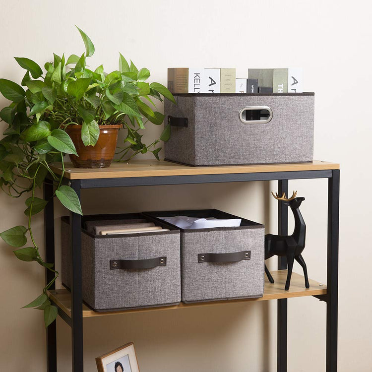 Large Collapsible Storage Baskets for Closet [5 (6 Count)