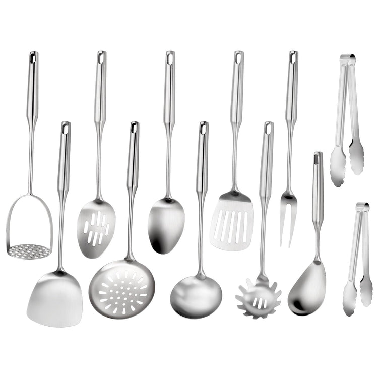 304 Stainless Steel Cooking Utensils Set (12 Count)