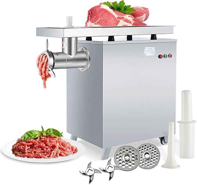 Commercial Electric Meat Grinder 3000w - Heavy Duty 600KG/h High Capacity with Copper Motor, ETL Certified. Includes Accessories for Sausage Making, Home Kitchen & Professional Use.
