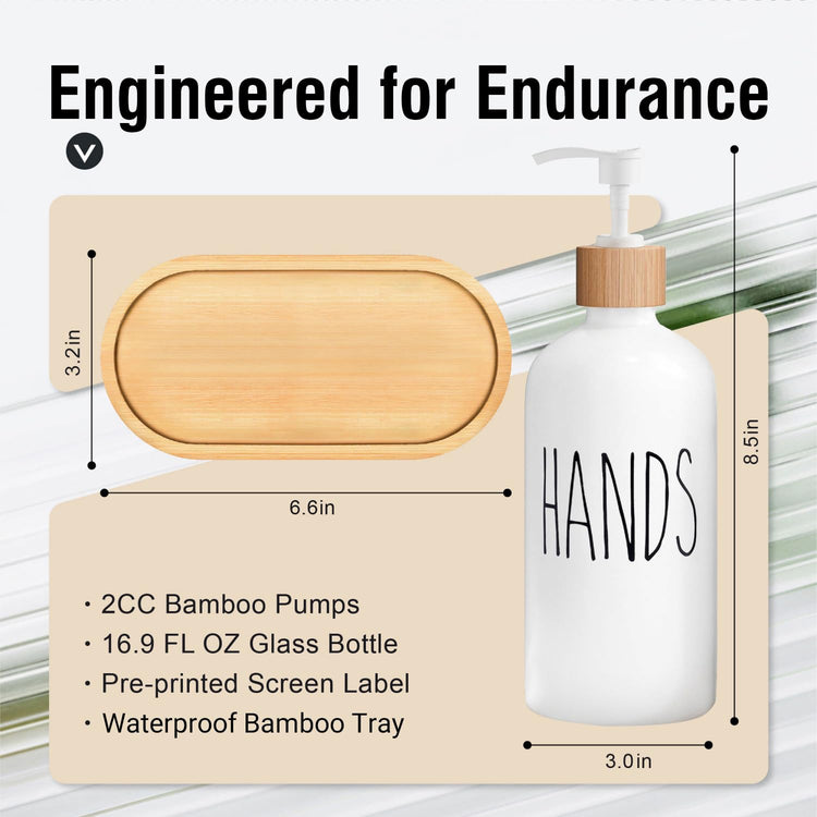 White Soap Dispenser Set