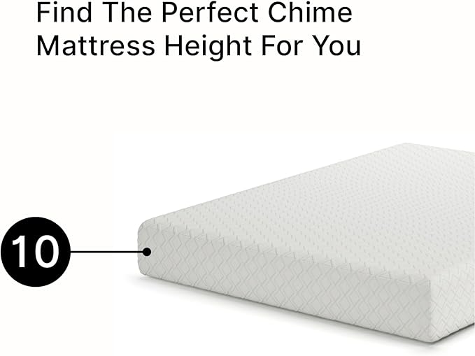 Signature Design by Ashley Twin Size Chime 10 Inch Medium Firm Memory Foam Mattress with Green Tea & Charcoal Gel for Pressure Relief, Fiberglass Free, Mattress In A Box