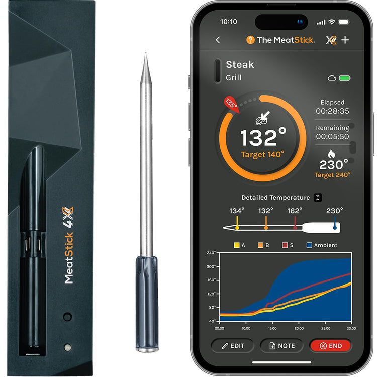 MeatStick 4X Bluetooth Wireless Meat Thermometer