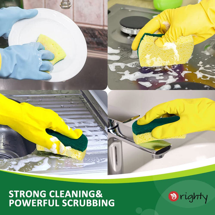 Heavy Duty Scrub Sponges Kitchen Sponge (24 Count)