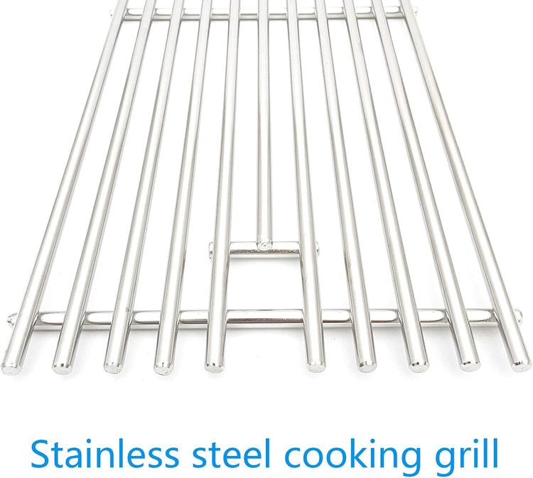16517 Stainless Steel 5 Cooking Grates Replacement Parts for Bull Angus 40" Grill 57568 57569 57568CE 57568AGA 57569CE Brahma Lion Premium L90000 57569CE 57569CE Gas Grill 19-1/4"