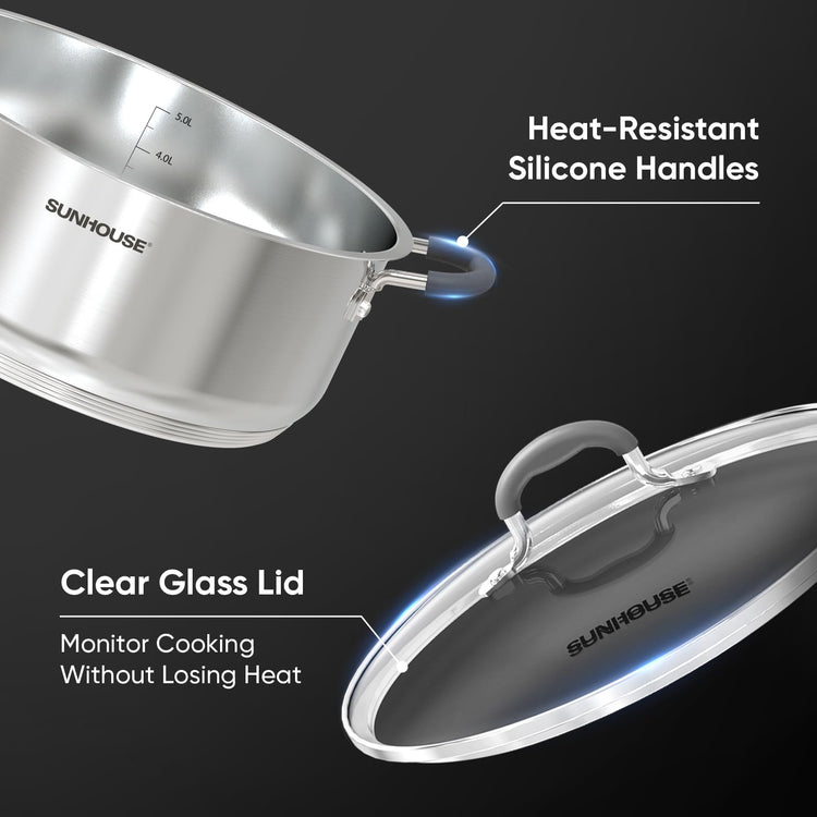 2 Tier Stainless Steel Steamer Pots