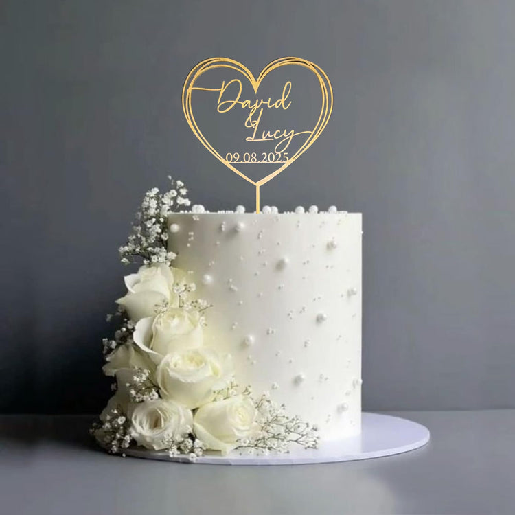 Personalized Wedding Cake Topper