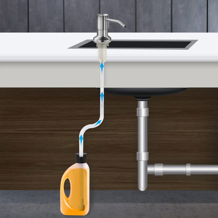 Soap Dispenser for Kitchen Sink and Extension Tube Kit