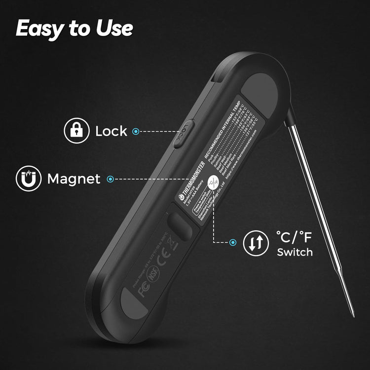 0.5 Sec Instant Read Meat Thermometer Digital for Cooking
