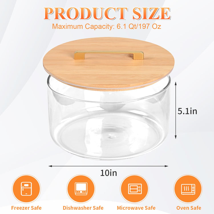 197 oz Large Glass Salad Bowl