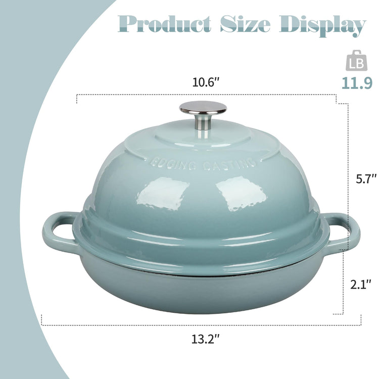 Enameled Cast Iron Dutch Oven Pot with Lid