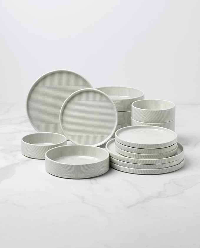 Lenox 897949 Modulus 16-Piece Dinnerware Set, Vapor