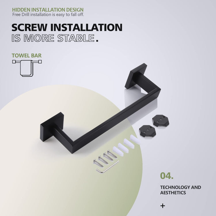 12 Inch Single Towel Bar