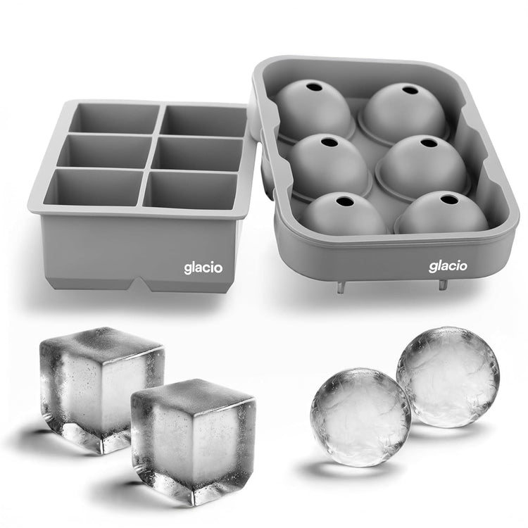 Silicone Ice Cube Trays with Lids (2 Count)