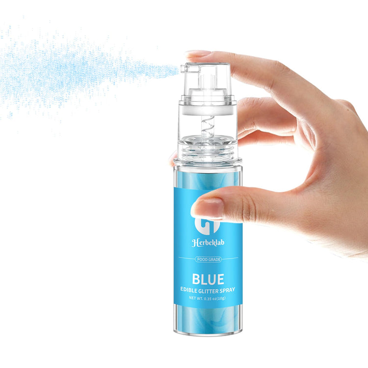 Blue Edible Glitter Spray