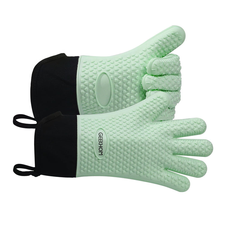 BBQ Gloves Heat Resistant Oven Mitts (2 Count)