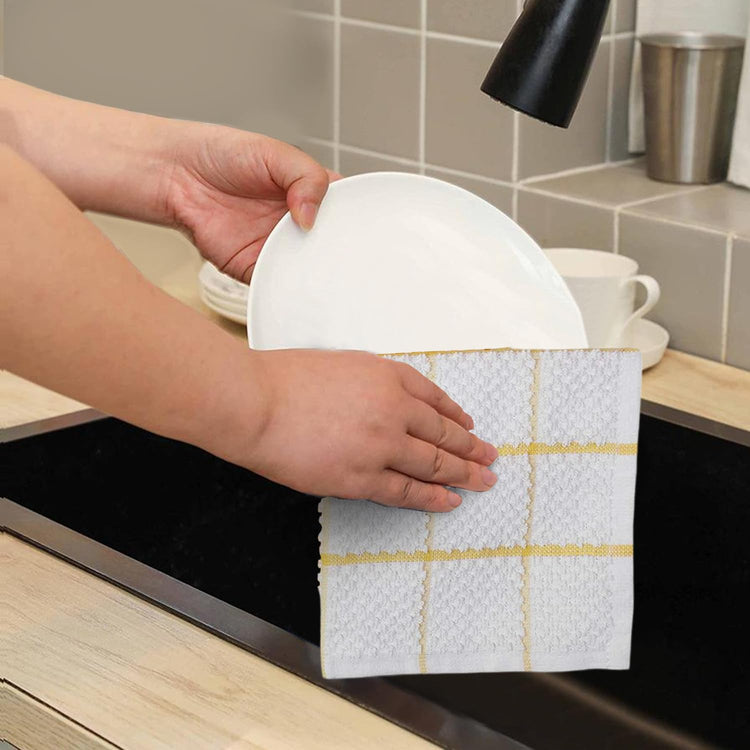 Cotton Kitchen Dish Cloths Set of 8 (8 Count)