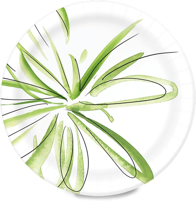 Amazon Basics Everyday Paper Plates, 8.62 Inch, Disposable, 300 Count