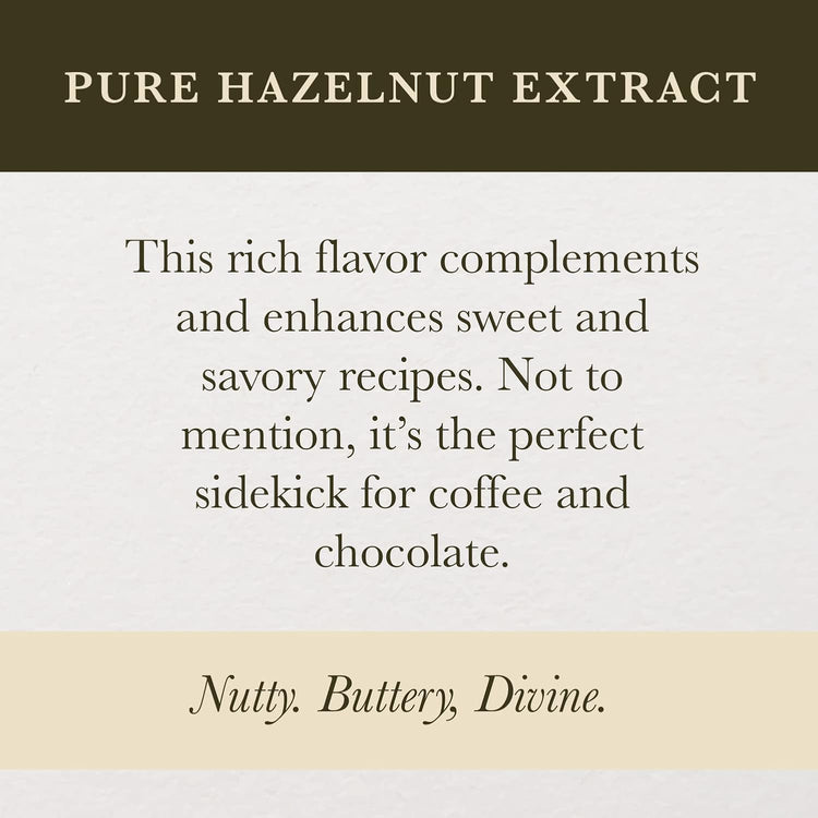 Cook's, Pure Hazelnut Flavor, Perfect for Baking and Cooking, Certified Kosher, Gluten Free, Allergen Free, Vegan, 8 oz - Nestoria