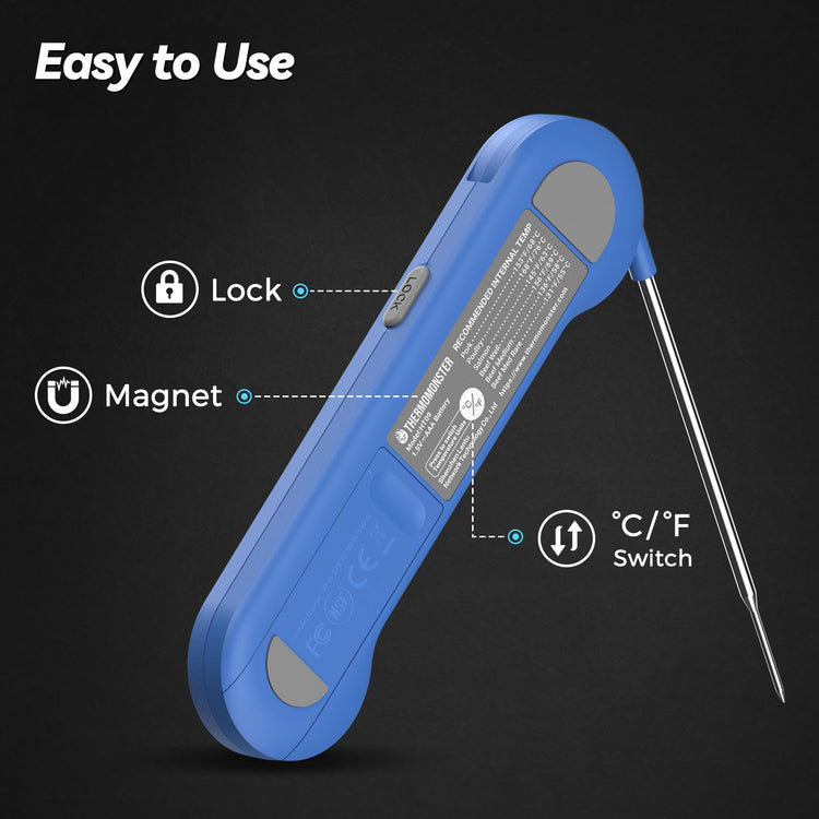 0.5 Sec Instant Read Meat Thermometer Digital for Cooking